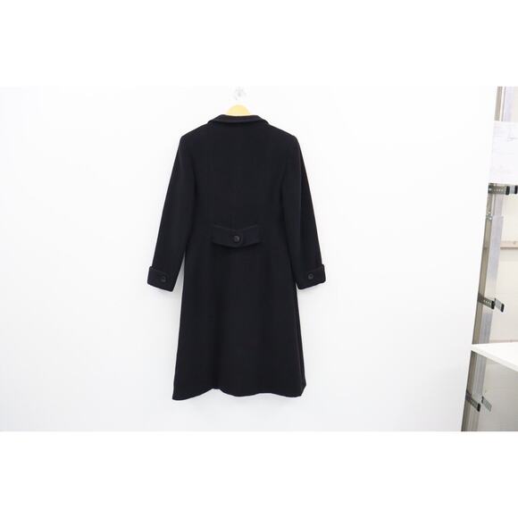 Cinzia Rocca Designer Womens Wool Blend Black Coat US Size 12 Made in Italy - Picture 16 of 16